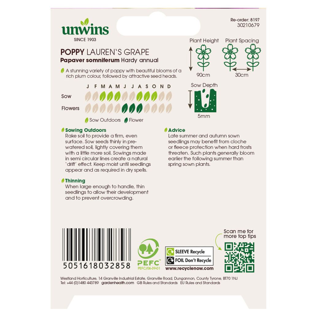 Unwins Poppy Laurens Grape Seeds 5051618032858 2